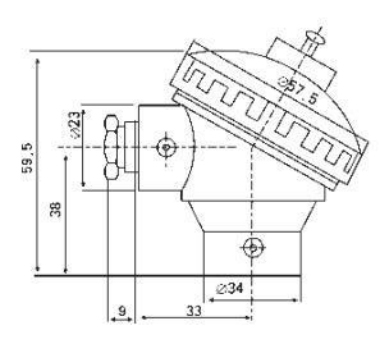 鎧裝熱電偶小接線盒示意圖