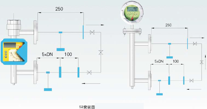 臭氧流量計安裝方式圖二