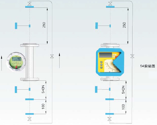 金屬管浮子流量計(jì)安裝注意事項(xiàng)圖