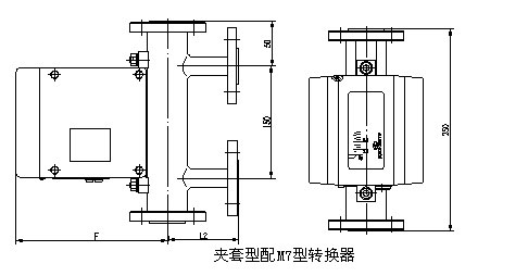 防腐型浮子流量計(jì)外形尺寸圖